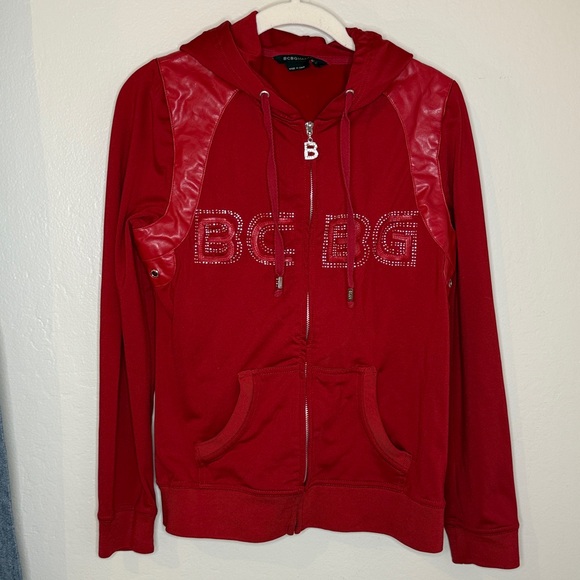 BCBGMaxAzria Jackets & Blazers - BCBG | Red Zip up Jacket